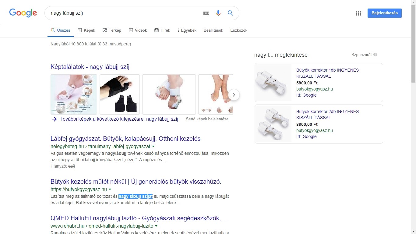 google shopping kulcsszavak